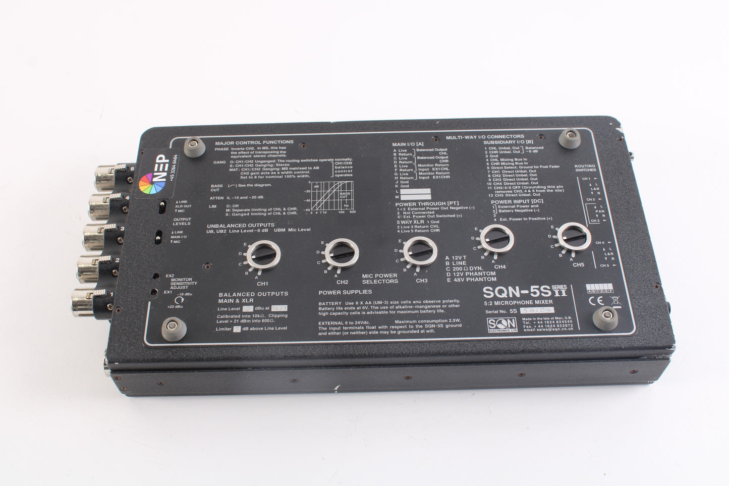 SQN-4S Series IVe Professional Portable Mixer - Photo, audio & vidéo SQN-4S Series IVe Professional Portable Mixer - Photo, audio & vidéo