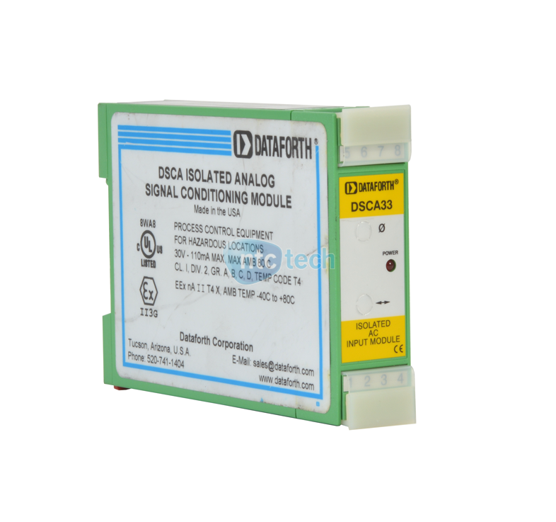 Dataforth DSCA Isolated Analog Signal Conditioning Module DSCA33 AC In ...