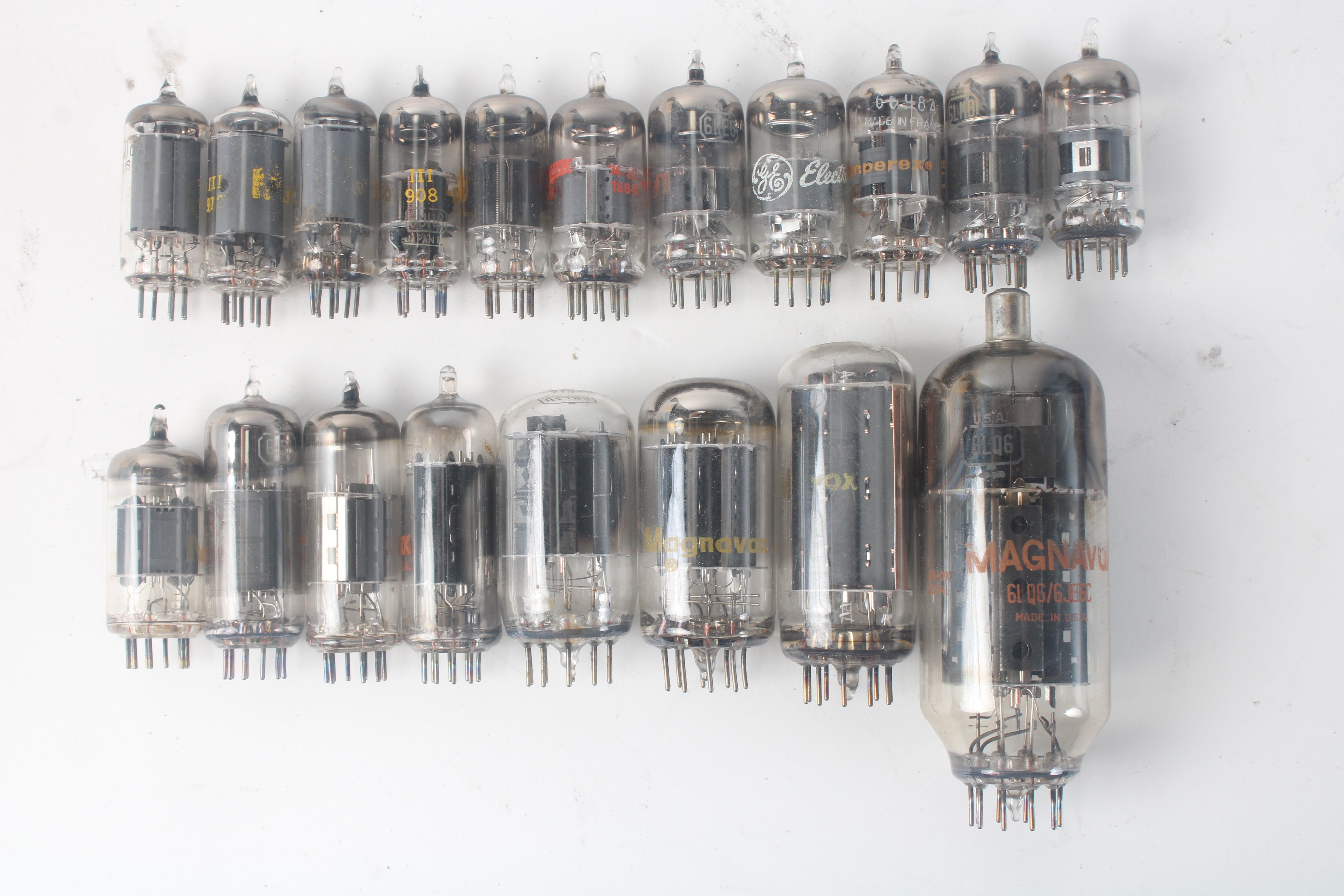 Miscellaneous Tubes Magnavox 12AX7A 6lq6 6je6c, Zenith, RCA, GE