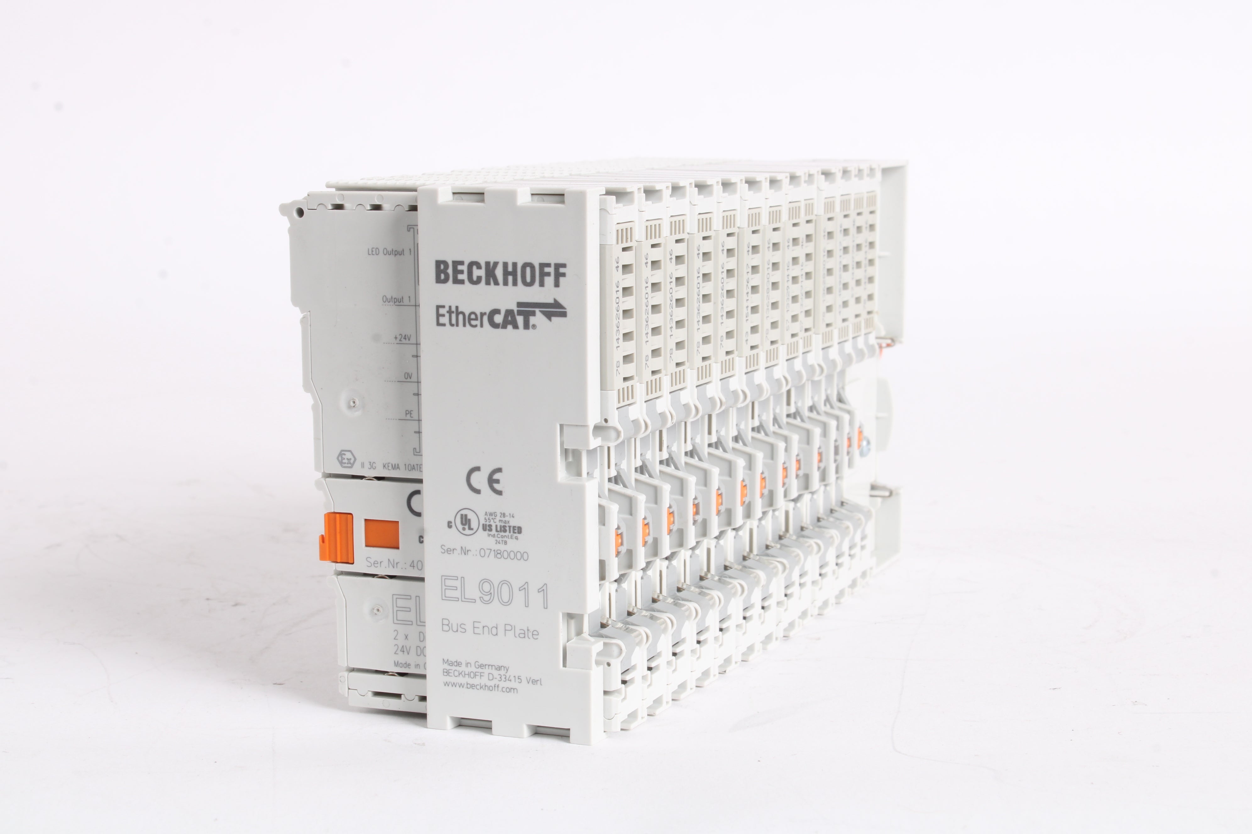 Beckhoff EK1100 EtherCAT W/ EL3314, EL3681, 9x EL2262 Beckhoff EK1100 EtherCAT W/ EL3314, EL3681, 9x EL2262