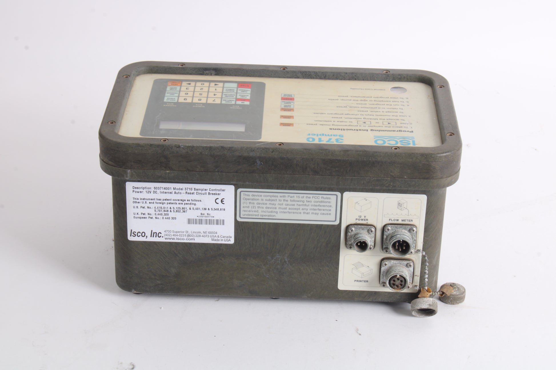 ISCO 3710 3700 Sampler Controller 60-3714-001 - Fair Condition – NTC Tech