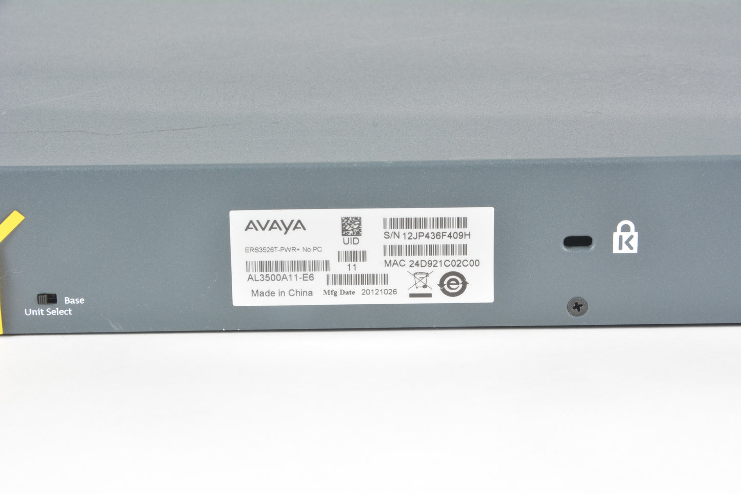 Avaya 3526T-PWR+ 24-Port Ethernet Routing Switch L3 – NTC Tech