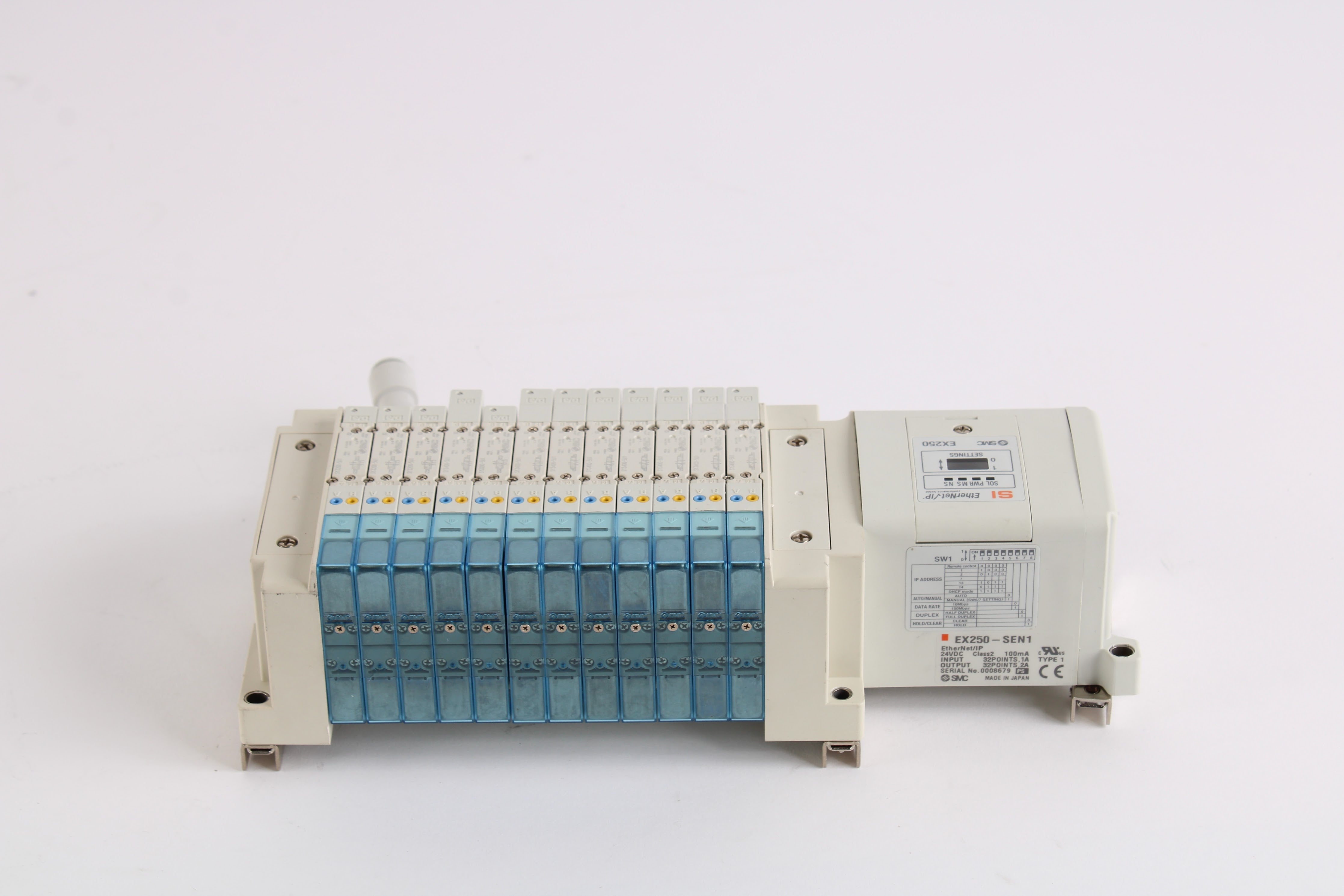 SMC EX250 Integrated Type Input/Output W/ 8x SY3400-5U1 and 4x
