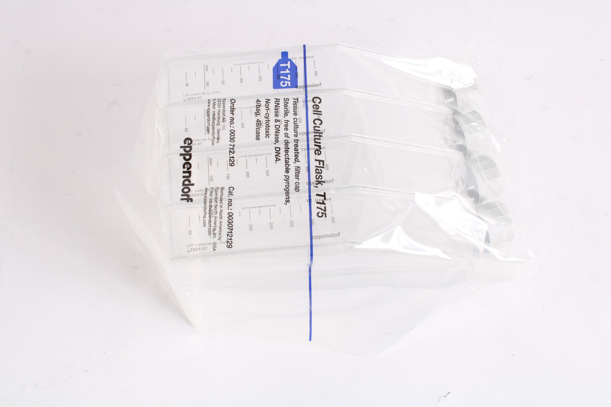 T175 Eppendorf T175 Cell Culture Flask (Tissue Culture Sterile) Qty 48 - Ne ...