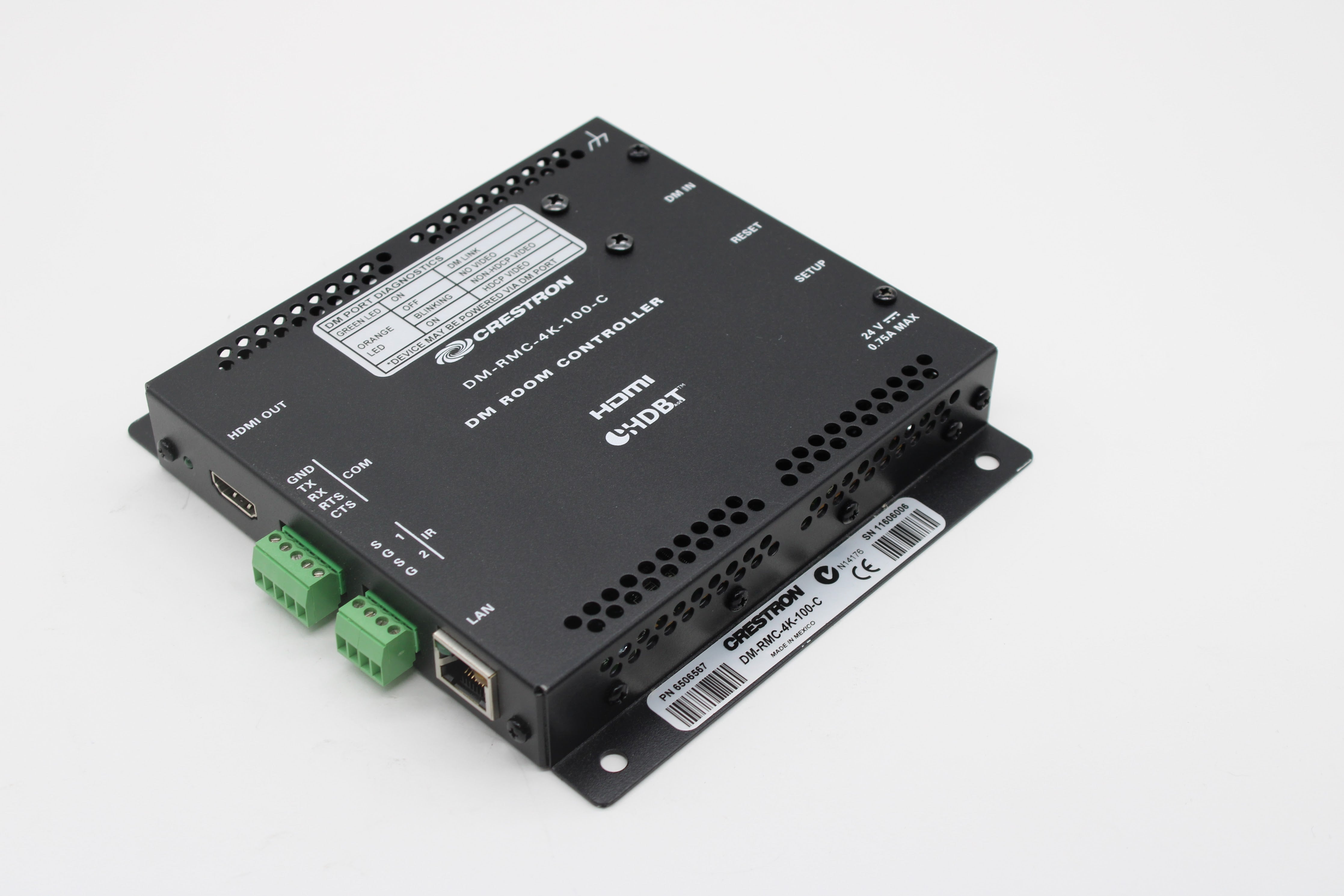Rmc Controller Crestron DM-RMC-4K-100-C Room Controller 6506567 - No Power Supply ...