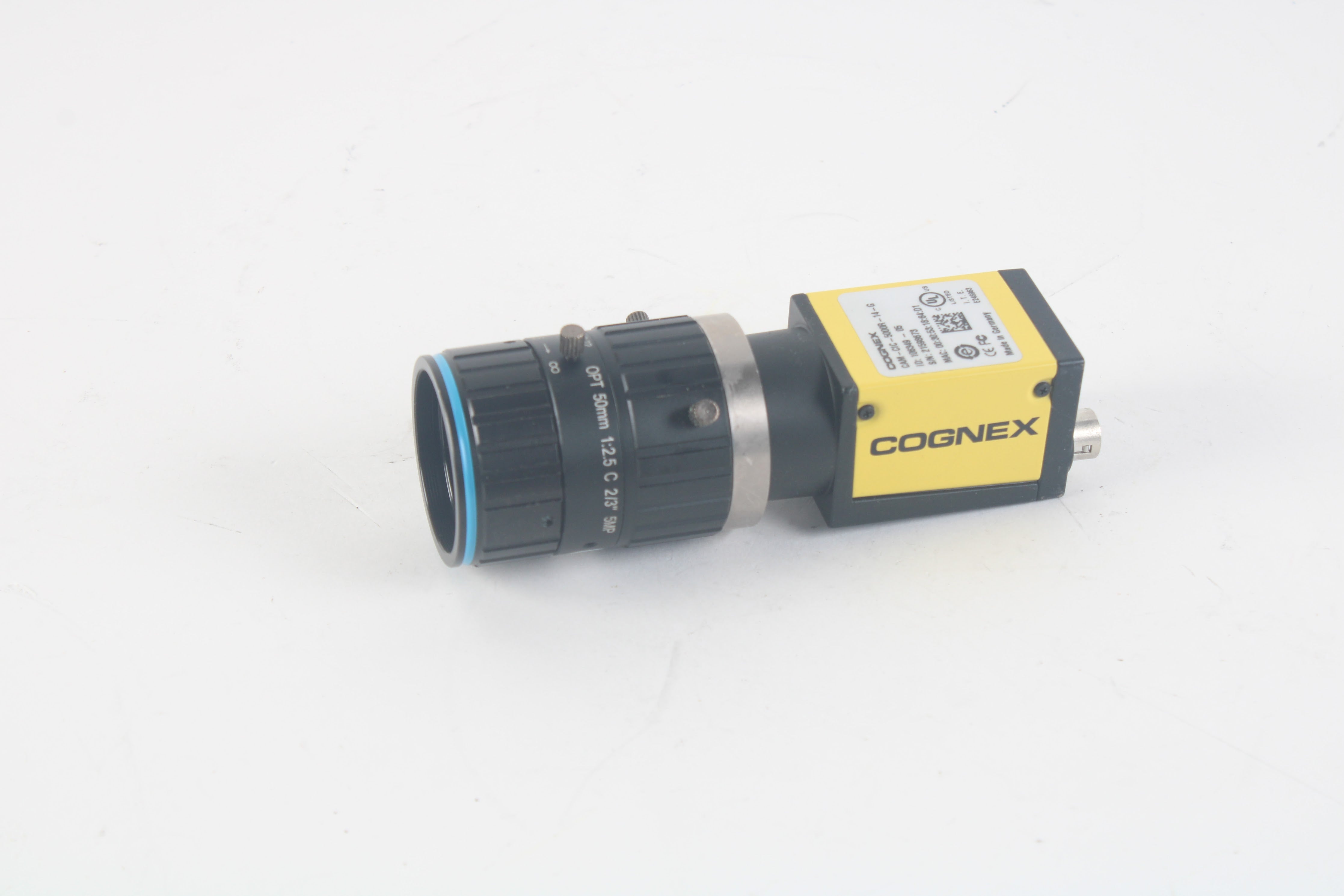 Cognex CAM-CIC-5000R-14-G Camera W/ OPT OPT-AC5025-5M 1:2.5 C 2/3