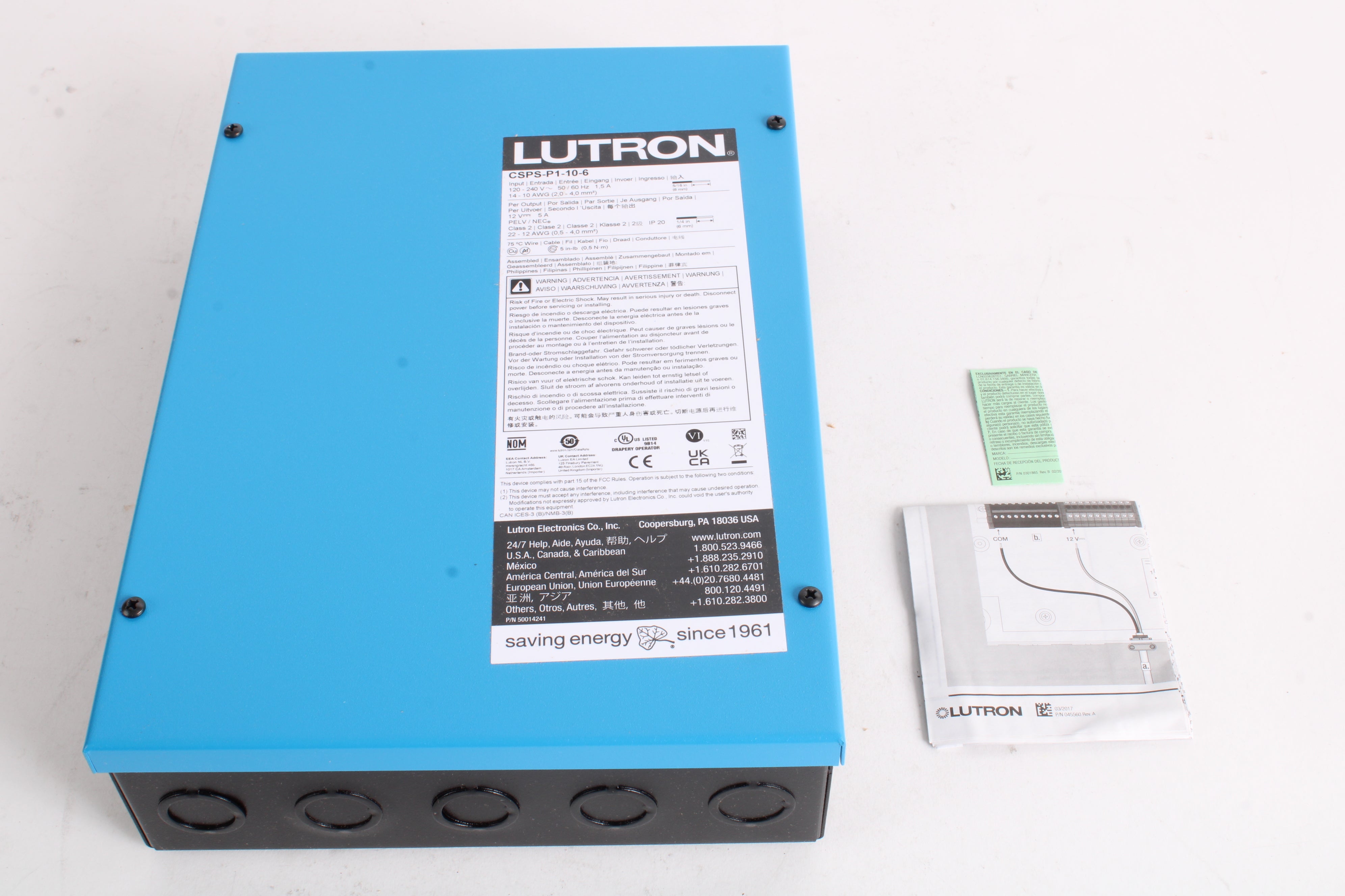 Lutron CSPS-P1-10-6 10-Output Power Panel Remote Control Shades - New ...